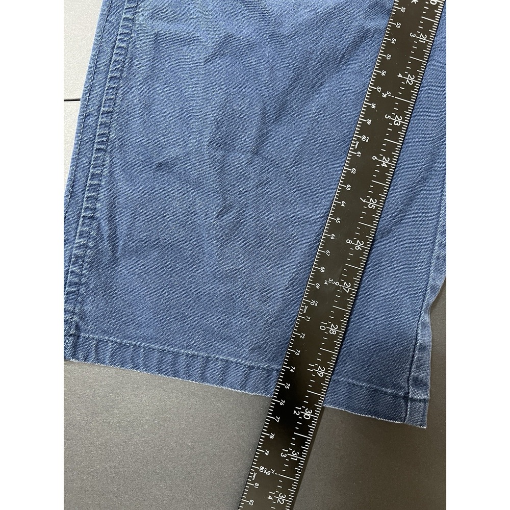 Izod Stretch Wide Leg Pants Women's Size 12 Preppy Minimalist Blue - Picture 4 of 8